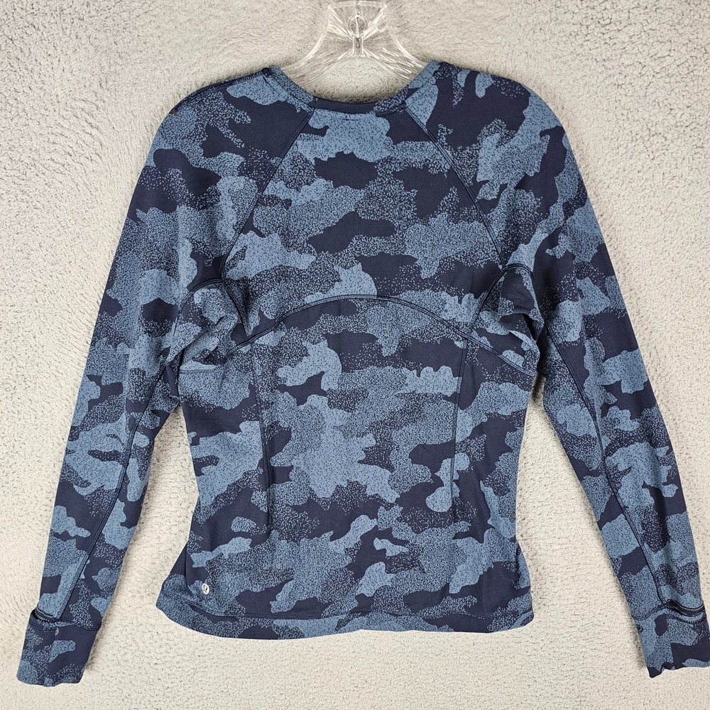Lululemon It's Rulu Run Shirt Women 10 Heritage Speckle Camo Long Sleeve LW3FJRS - Picture 2 of 10